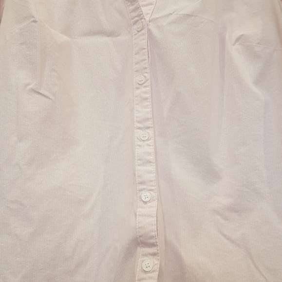 H&M Pink Blouse V-neck Button Up Shirt - Picture 2 of 7